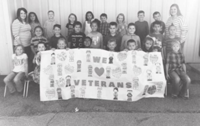 First Grade Salute Our Veterans!
