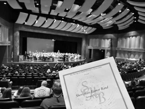 Walters band students participate in the 2024 Shortgrass Honor Band concert. Students traveled to Elk City and practiced approximately 10 hours to perform in the concert. The performance was spectacular! Congratulations, students!