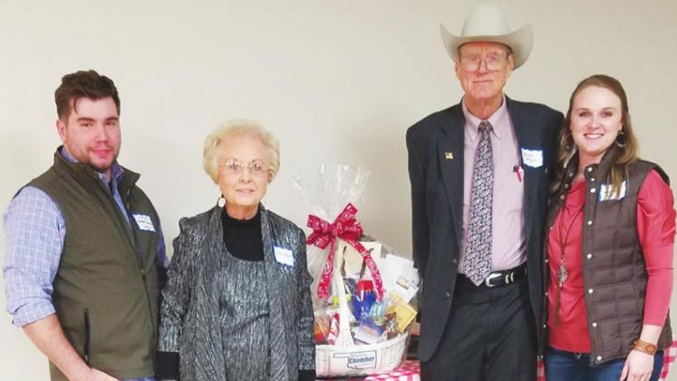 l-r: William McKay - Chamber President; Sue and Gerald Hayes, Best Dressed Couple; Lacy Edgmon - Chamber Vice President